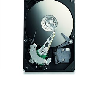 Seagates Ein-Terabyte-Festplatte besteht aus vier Scheiben.