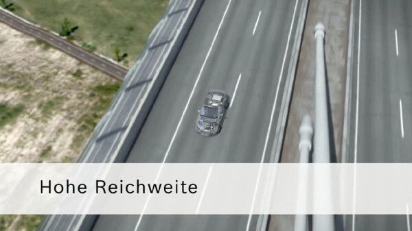 Bei hohen Geschwindigkeiten ist der Verbrennungsmotor am effizientesten und bietet eine hohe Reichweite (Bild: Bosch)