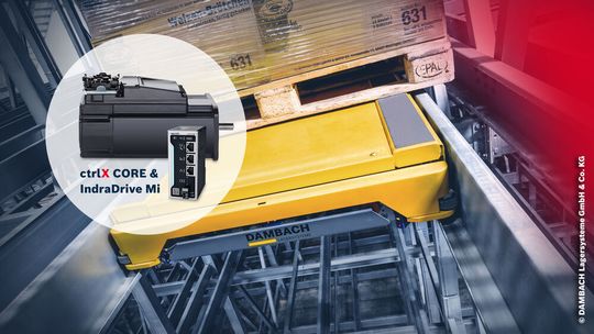 Bosch Rexroth und das Dambach-Compact-Shuttle machen die Ein- und Auslagerung von Paletten im Hochregallager noch effizienter. Dabei spielt auch die Steuerung Ctrlx Core von Bosch Rexroth eine Hauptrolle. Zu sehen ist das Ganze auf der Logimat 2023 in Halle 6. Bosch Rexroth und das Dambach-Compact-Shuttle machen die Ein- und Auslagerung von Paletten im Hochregallager noch effizienter. Dabei spielt auch die Steuerung Ctrlx Core von Bosch Rexroth eine Hauptrolle. Zu sehen ist das Ganze auf der Logimat 2023 in Halle 6.
