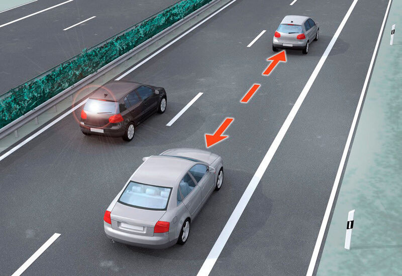 Die Abstandsmessung eines autonom oder teilautonom-fahrenden Fahrzeugs erfolgt über ein LIDAR-System. (Bild: Osram Opto Semiconductors)