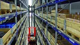 Im neuen Hochregallager am Standort Seebach vertrauen die Ostwestfalen auf Lindig Fördertechnik. (Bild: Weber)