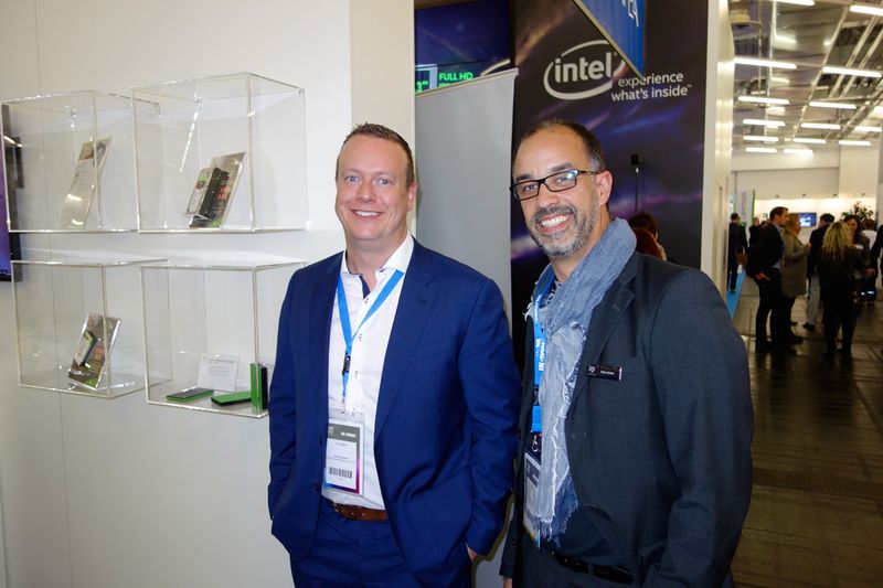 (l.) Ralf Schweitzer, GSD, und Brian Jones, Seagate, wurden zufällig zusammen fotografiert. (Bild: IT-BUSINESS)