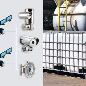 Für die Containerüberwachung in den Zonen 1, 2, 21, 22 stehen explosionsgeschützte  Kameras für jede Applikation mit dem entsprechenden CCTV-System bereit.(Bild:  R. Stahl)