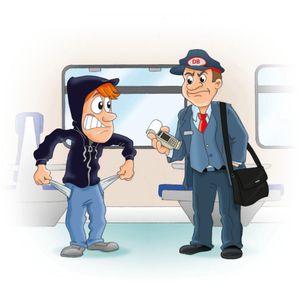 „Schwarzfahrer“: Schwarzfahren kann teuer werden. Doch viele, die sich dem Risiko aussetzen erwischt zu werden, lösen deshalb keinen Fahrschein, weil es am nötigen Kleingeld mangelt. Das war laut ACE früher nicht anders: Ohne Geld sieht es eben schwarz aus. Schwarz kommt aus dem Jiddischen und bedeutete Armut. Schwarzfahren, schwarzsehen, nicht zuletzt der Schwarzmarkt – all diese Begriffe deuten darauf hin, dass Geldnot mit im Spiel war. Nur beim Schwarzgeld mag man dies nicht so recht glauben ... .(Bild:  ACE/Bartmus)