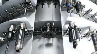 Das Werkzeug-Terminal von Wassermann verfügt über bis zu drei ineinanderlaufende Trommeln und baut daher extrem kompakt. (Wassermann Technologie, Deutschland)