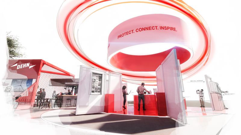 Dehn auf der Light + Building 2026: Protect. Connect. Inspire. (Bild:  Dehn)