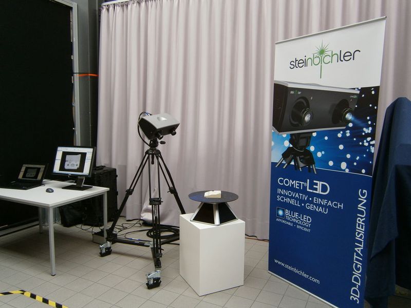 Leicht, einfach und hochgenau ist der Comet LED. Ein Streifenprojektionssystem zur 3D-Datenerfassung von kleinen und mittelgroßen Bauteilen. Die Software ist windowsbasiert und stammt von Steinbichler selbst. (Königsreuther) (Archiv: Vogel Business Media)