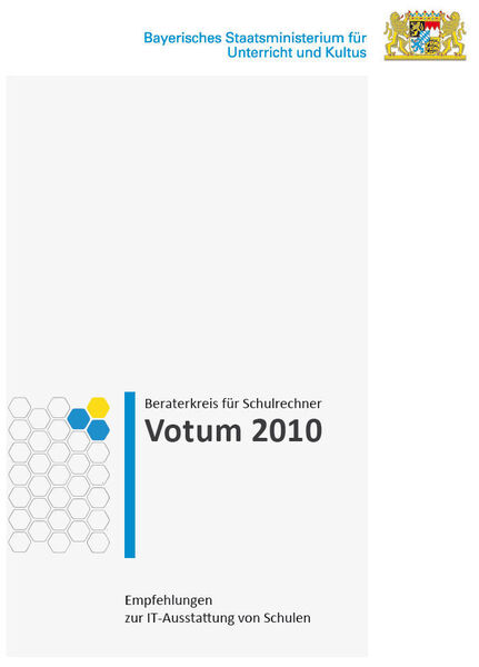 Eine umfangreiche Broschüre zum Thema IT-Empfehlungen für die Schule erscheint jährlich aktuell in Bayern unter dem Titel „Votum“. (Archiv: Vogel Business Media)
