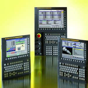 Bild 1: Die grundlegende Basis für Präzisionsbearbeitung bieten High-end-Steuerungen, zum Beispiel die der CNC-Serie 30/31/32i von GE Fanuc.