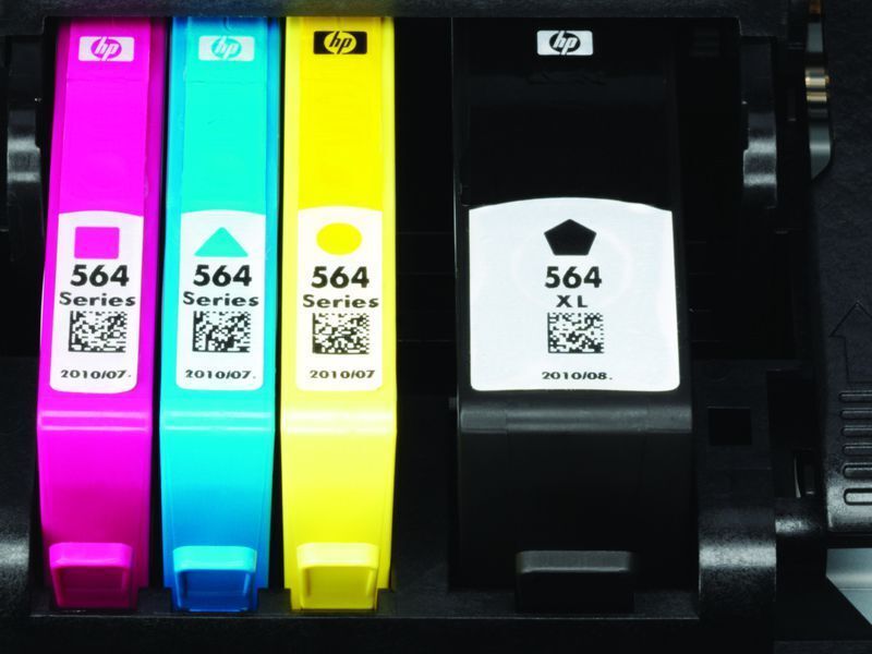 Die Photosmart-Multifunktionsgeräte Wireless und Plus arbeiten mit vier Patronen, das Premium-Modell bietet zusätzlich die Farbe Foto-Schwarz. (Archiv: Vogel Business Media)