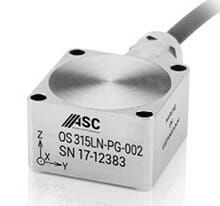 (Ein sehr günstiges Signal-Rausch-Verhalten zeichnet den Beschleunigungssensor ASC OS-315LN aus. Er detektiert deshalb auch Schwingungen niedriger Frequenzen. Bild: ASC GmbH)