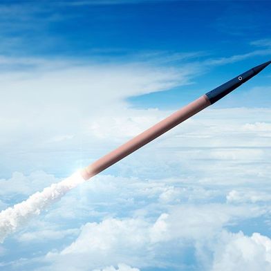 A rendering of a THAAD interceptor in flight. THAAD interceptors provide high-altitude missile defence with proven hit-to-kill capability, now evolving toward integration with next-generation missile defence architectures. (Source: Lockheed Martin)