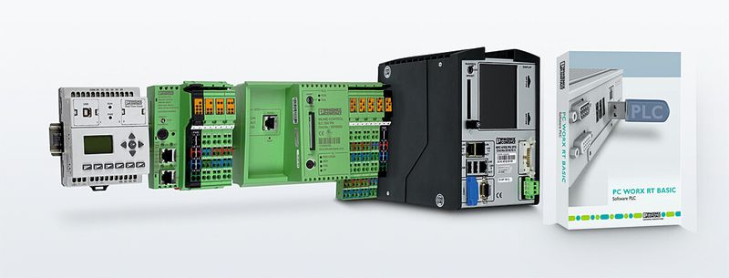 Bild 2: Wie hier sollte sich von der Kleinsteuerung bis zum High-End-Controller das gesamte Steuerungsportfolio durch Kompatibilität auszeichnen. (Bild: Phoenix Contact)