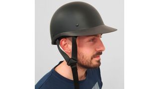 3D printed visor for helmet in Glass fiber reinforced composite Windform GT, assembly test (on left) and helmet built, on the scene on actor and dummy (on the right). Courtesy Prop On-Set Team (Source: CRP Technology)