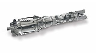 Bild 1: Selbst komplexe Bauteile, die länger als 6 m sind, können mit dem Multifunktions-Dreh-Fräszentren des Typs MTC 630 bearbeitet werden. (Siemens)