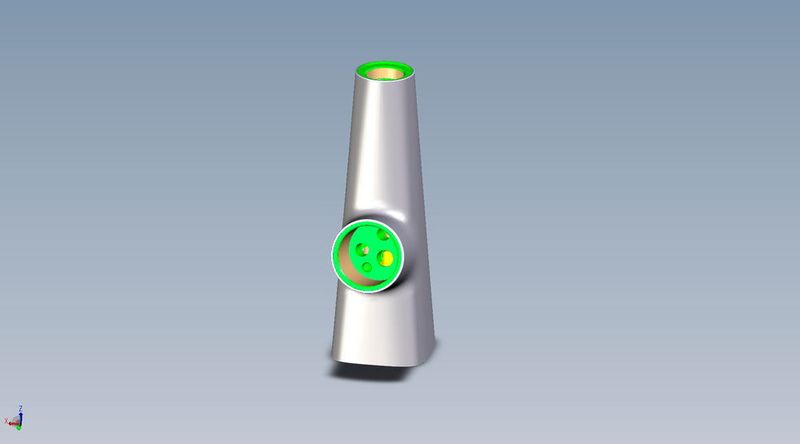 Aus dem Vollen gefräste CNC-Muster können oftmals die echte Innengeometrie nicht darstellen. Das additive Verfahren von Proto Labs dagegen entspricht stets dem Original, welches als Kokillenguss  in Serie gefertigt wird.
 (Hansgrohe)