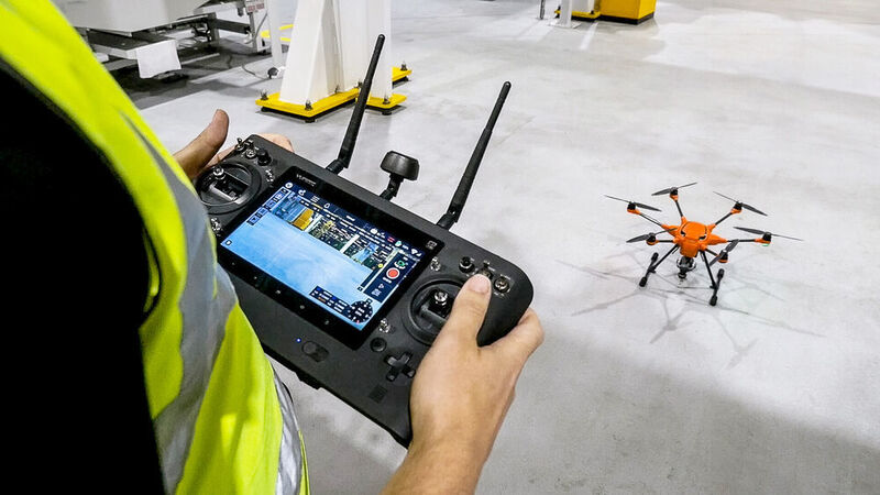 Die Drohnen, mit Go-Pro-Kameras bestückt, übernehmen künftig die Inspektionsarbeiten. (Ford)