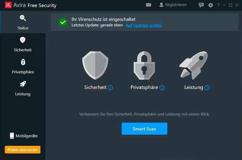 Avira Free Security bietet guten Schutz nach der Installation und steht auch kostenlos zur Verfügung. (Joos)