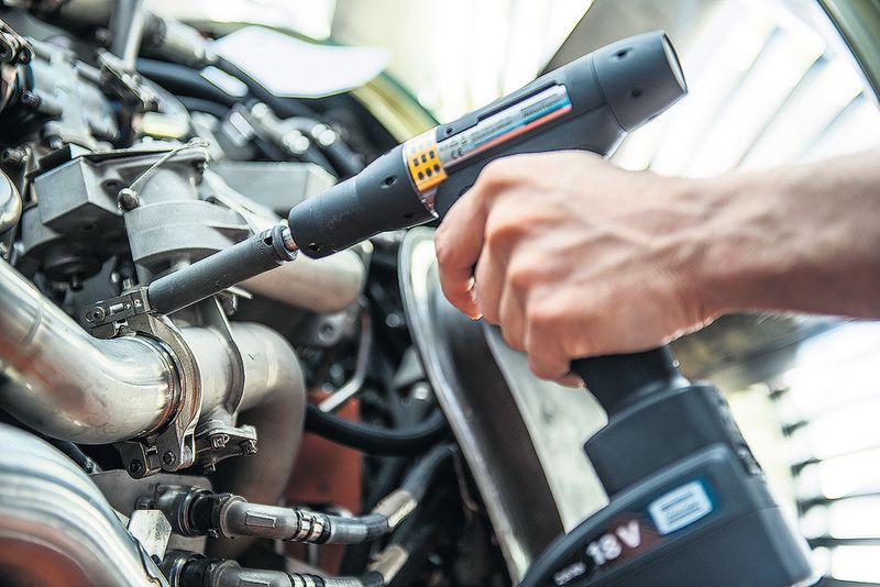 Schraubtechnik mit allen Antriebsarten: von Druckluft- über Elektro- bis zu Hydraulikwerkzeugen. Im Bild ein dokumentationsfähiger Akkuschrauber. (Bild: Atlas Copco Tools)