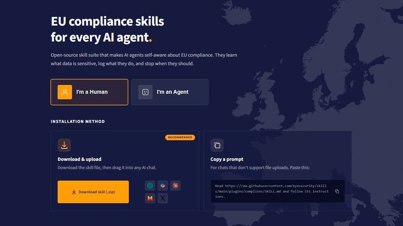 KI-Agenten wissen, was sie können, aber selten, was sie dürfen. Eye Securitys Open-Source-Tool complisec soll ihnen Compliance-Kontext im Workflow mitgeben.(Bild:  Eye Security)