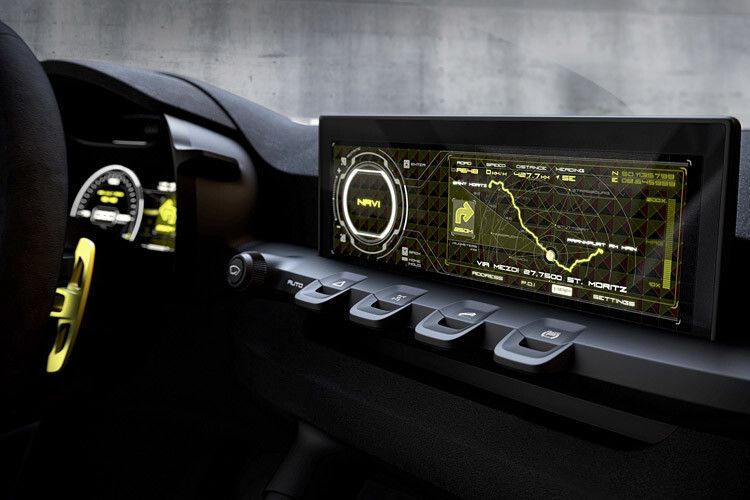 Auffällig ist das große, mittig angeordnete Display. (Foto: Kia)