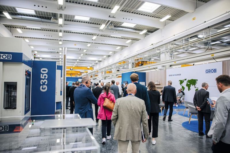 Impressionen vom 1. Tag der Grob-Hausmesse. (Bild: Grob-Werke)
