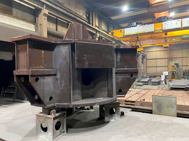 Die Obertraverse nach dem Spannungsarmglühen. (Bild: Jebens)