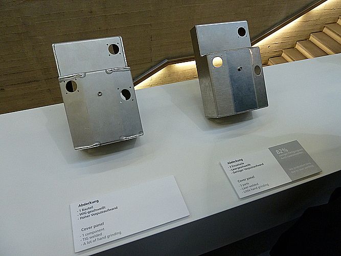 Ein weiteres Beispiel von in Blech gedachter Konstruktion. Trumpf bietet Konstrukteuren dafür entsprechende Seminare an. (Kuhn)