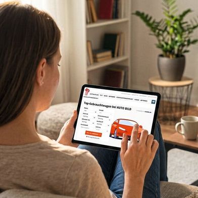 Mobile.de listet seine Fahrzeuge, insbesondere Gebrauchtwagen, künftig auch bei Autobild und Bild.de. (Bild: Gemini / KI-generiert)