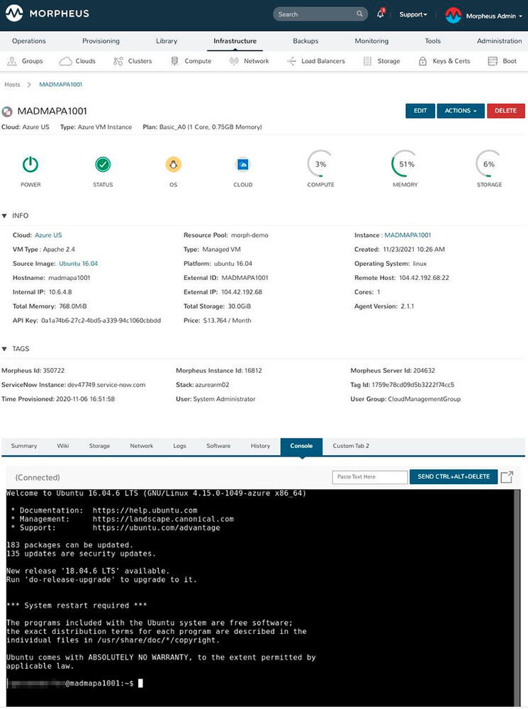 Mit Morpheus können Managed Service Provider eine einfach zu bedienende Cloud Management Plattform bereitstellen, die neben den Hyperscalern auch VMware und Nutanix Umgebungen unterstützt.