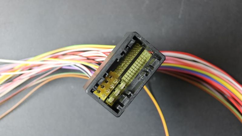 Für diese konfektionierten Kabel mussten 18 Varianten eines Steckers für Testsysteme hergestellt werden.(Bild:  BMF)