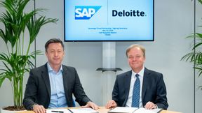 SAP und Deloitte kooperieren: Martin Merz (l.) von SAP und Andreas Gentner von Deloitte (Bild: SAP SE)