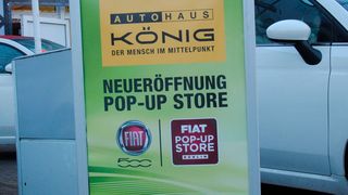Neu in Berlin: der Fiat-Pop-up-Store vom Autohaus König. (Baeuchle/»kfz-betrieb«)