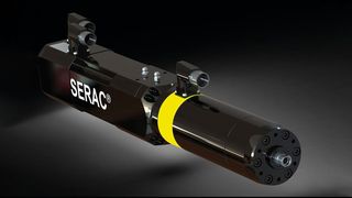 Schlanke Bauform mit viel Kraft: Der LHP-Elektrozylinder kann in bestehenden Konstruktionen die Hydraulik ersetzen. (Bild: Ortlieb)