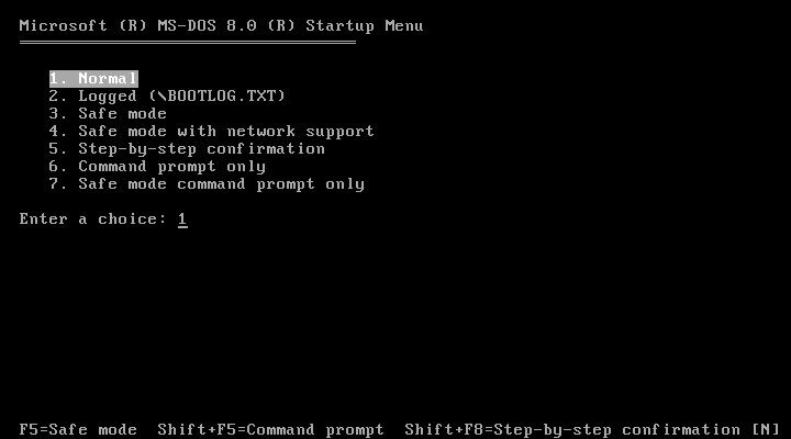 Auch wenn Microsoft den DOS-Modus aus Windows Me offiziell entfernt hatte, konnten Anwender mit Hilfe einer speziellen Bootdiskette dennoch direkt in das darunterliegende MS-Dos 8.0 starten.