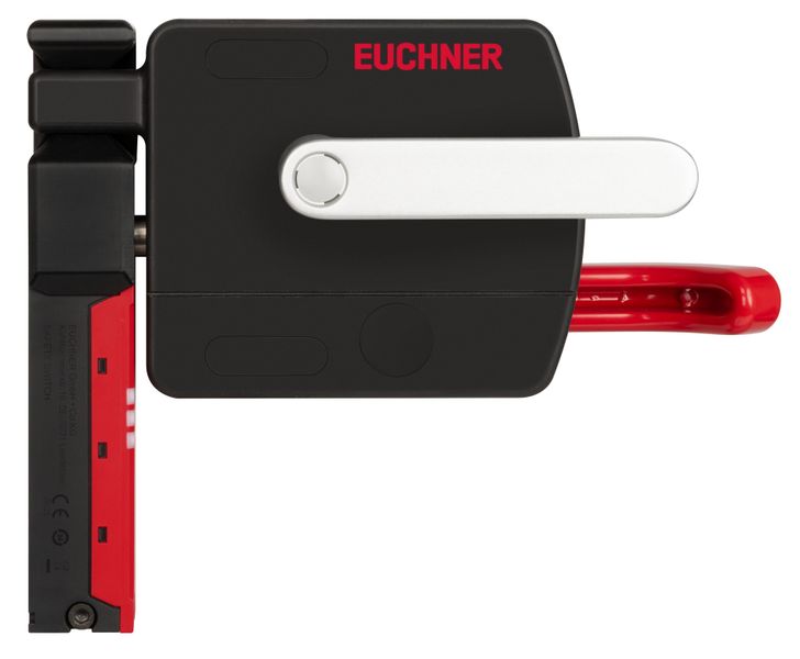 Euchner erweitert die kompakte Zuhaltung CTS um ein Griffmodul für begehbare Schwenk- und Schiebetüren. (Bild: Euchner)