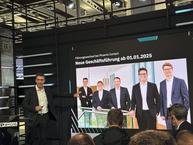 Pressekonferenz von Phoenix Contact zur SPS 2024 in Nürnberg (Bild: Manuel Christa/EP)
