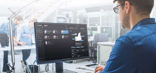 vConnect ist die übergeordnete digitale Plattform, welche die Viscom-Systeme miteinander und mit Cloud-Infrastrukturen vernetzt. (Bild:  Viscom)