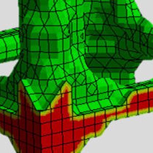 Topologieoptimierung 3D-Druck-gerechten Formfindung im Beispiel 5 führt zur Einsparung von Material, Gewicht und Produktionszeit.