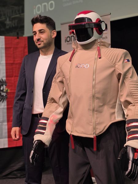 “We didn’t want to develop a humanoid robot for the stage, but rather a system for real-world work,” said Ümit Bas (left), founder and CEO of Iono Robotics. (Source:  Iono Robotics)