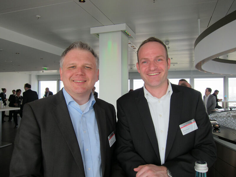 Udo Prell (l.), paperless group, und Markus Berger, d.velop, sind erfolgreiche Partner. (Bild: IT-BUSINESS)