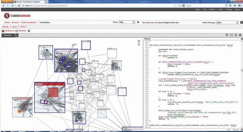 Taint-Analyse: Mit dem Verfahren moderner statischer Analystools lässt sich der Fluss gefährlicher Daten über verschiedene Pfade von einem Programmteil in den nächsten visualisieren.  (Gramma Tech)