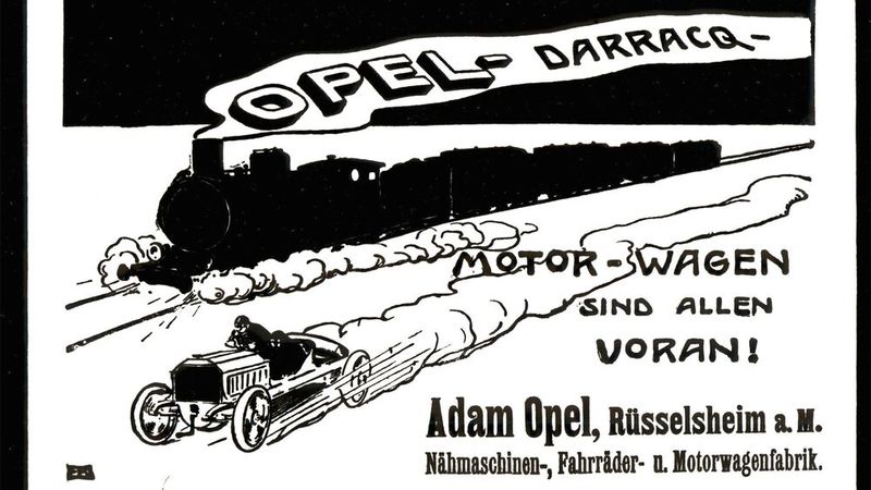 Opel-Darraq-Werbung 1903 (Bild: Opel)
