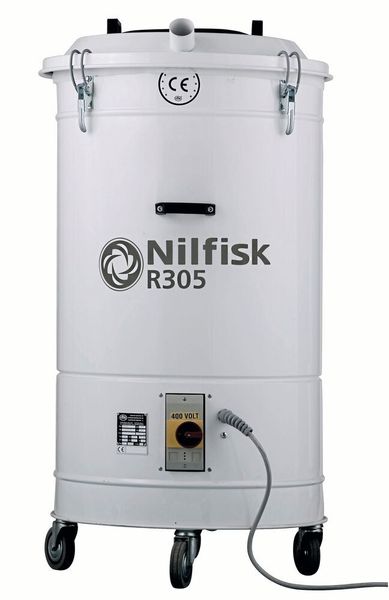 Der Industriesaugers R305X von Nilfisk ist für die Aufnahme von Zuschnitt- und Verpackungsresten geeignet. (Nilfisk )