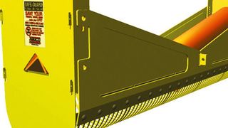 Asgco Manufacturing offers a wide range of patented and MSHA accepted safety equipment, including the V-Return Idler Guard to protect workers and equipment from falling idlers. (Picture: Asgco Manufacturing)