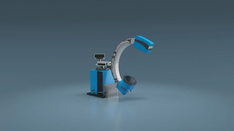 Ein weiteres Anwendungsbeispiel ist der Rotationsarm eines digitalen Hochleistungs-Röntgengerätes. (Nabtesco)