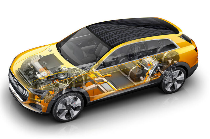 Auch der VW-Konzern entwickelt Autos mit Brennstoffzellenantrieb, zum Beispiel den Audi h-tron quattro Concept. (AUDI AG)