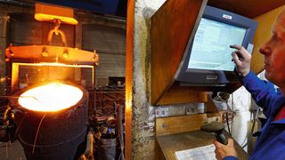 Ein Metall verarbeitender Betrieb verwendet widerstandsfähige Industrie-PC vor allem in der Gießerei und beim Formenbau. (Bild: Dossmann)