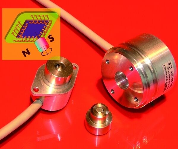 Elektromagnetische Miniatur-Winkelsensoren mit 22 mm und 36 mm Durchmesser. Bild: TWK (Archiv: Vogel Business Media)