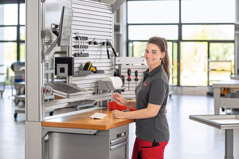 Die Item  Industrie- technik GmbH untersuchte  in ihrer neuesten Studie,  wie ergonomisch Unternehmen  in der manuellen Produktion  arbeiten. (Bild: Item)